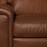 Icon Leather Sofa, Loveseat and Chair Set - Saddle