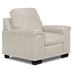 Icon Leather Sofa, Loveseat and Chair Set - Cloud Grey
