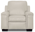 Icon Leather Chair - Silver Grey