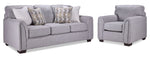 Julie Sofa and Chair Set - Grey