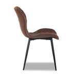 June Side Chair - Black, Antique Brown