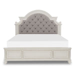 Kamari 3-Piece Queen Bed - Antique White, Brown