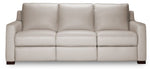 Karissa Power Reclining Sofa - White