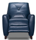 Kendra Leather Recliner - Royal Blue