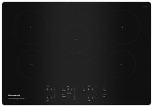 KitchenAid Surface de cuisson à induction par capteur de 5 éléments 30 po acier inoxydable KCIG550JSS