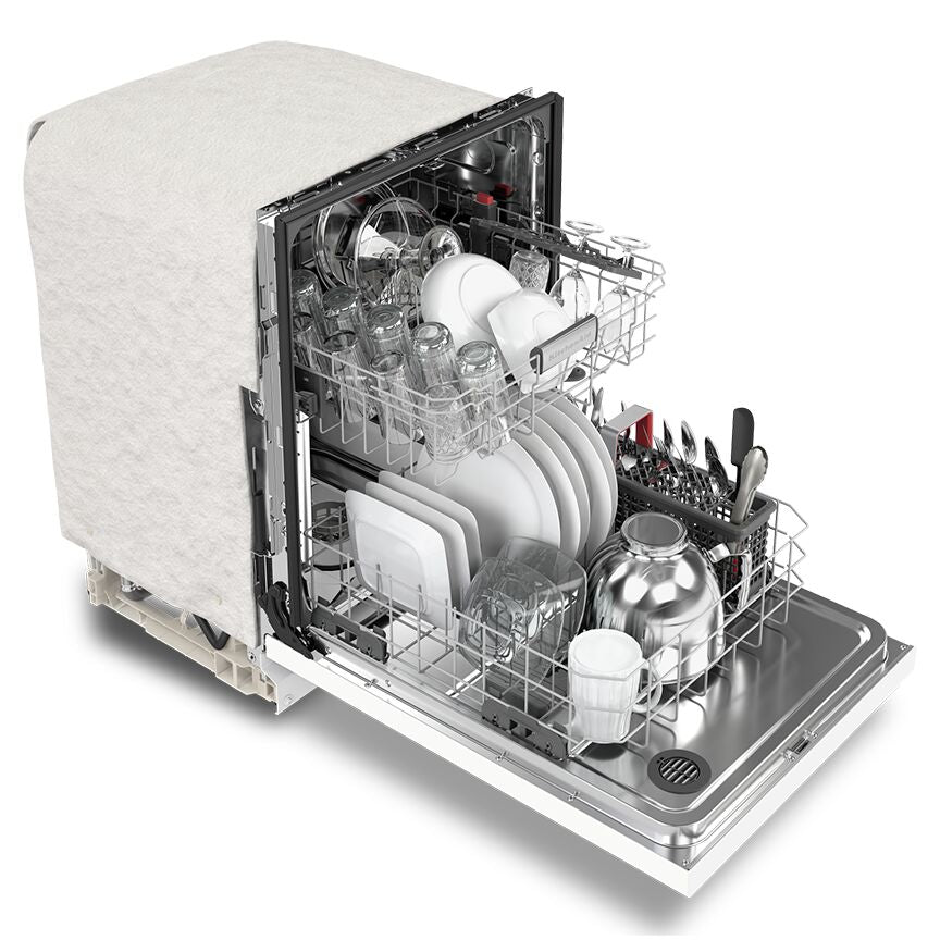 KitchenAid White Dishwasher with ProWash™ (47 dBA) - KDFE104KWH