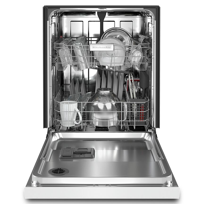 KitchenAid White Dishwasher with ProWash™ (47 dBA) - KDFE104KWH