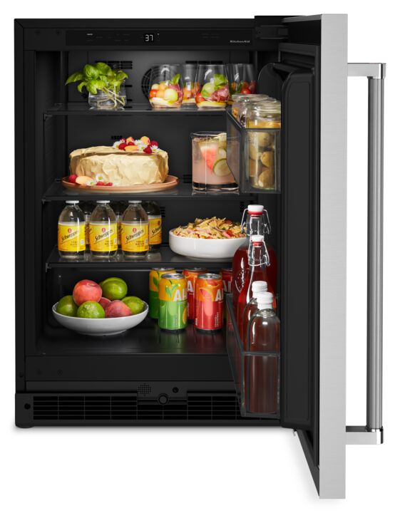 KitchenAid Stainless Steel Under-Counter Refrigerator (5.0 cu. ft.) - KURR114KSB