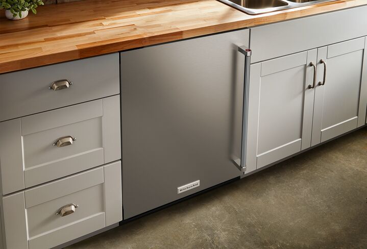 KitchenAid Stainless Steel Under-Counter Refrigerator (4.9 cu. ft.) - KURL114KSB