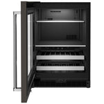 KitchenAid Fingerprint Resistant Black Stainless Steel 14-Bottle Beverage Centre (4.9 cu. ft.) - KUBL314KBS