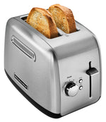 KitchenAid® Brushed Stainless Steel 2-Slice Toaster with Manual Lift Lever - KMT2115SX