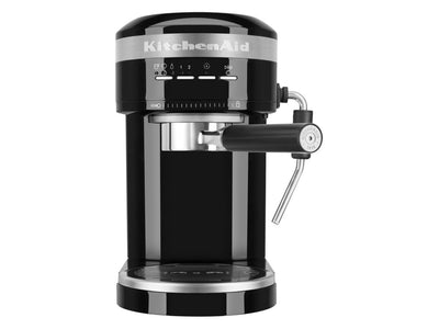 KitchenAid Machine à espresso semi-automatique en métal noir onyx KES6503OB