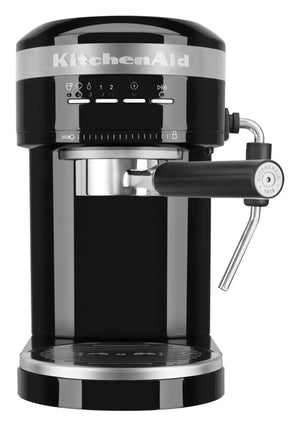 KitchenAid Machine à espresso semi-automatique en métal noir onyx KES6503OB