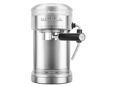 KitchenAid Machine à espresso semi-automatique en métal acier inoxydable brossé KES6503SX