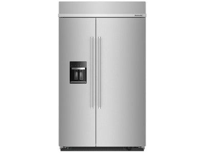 KitchenAid Réfrigérateur encastré 29,4 pi³ côte à côte 48 po acier inoxydable KBSD708MSS