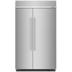 KitchenAid Fingerprint Resistant Stainless Steel 48" Built-In Side-by-Side Refrigerator (30.0 cu. ft.) - KBSN708MPS