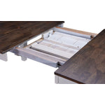 Kona Extendable Dining Table - White and Grey-Brown