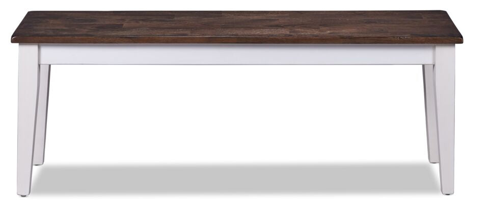 Kona Bench - White and Grey-Brown