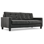 Kylie Leather Sofa - Dark Grey