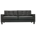 Kylie Leather Sofa - Dark Grey