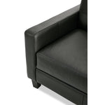 Kylie Leather Sofa - Dark Grey