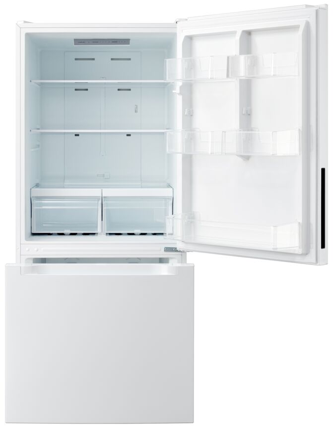 L2 White Bottom-Freezer Refrigerator (18.7 cu. ft.) - LRB19B5AWWC