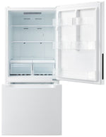 L2 29.5" 18.7 Cu. Ft. White Bottom-Freezer Refrigerator - LRB19B5AWWC