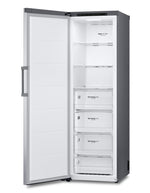LG Platinum Silver Steel Counter Depth Upright Column No Frost Cooling Freezer (11.4 Cu.Ft) - LROFC1104V