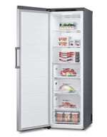 LG Platinum Silver Steel Counter Depth Upright Column No Frost Cooling Freezer (11.4 Cu.Ft) - LROFC1104V