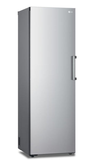 LG Congélateur vertical à colonne 11,4 pi³ à profondeur de comptoir sans givre 24 po acier argenté platine LROFC1104V