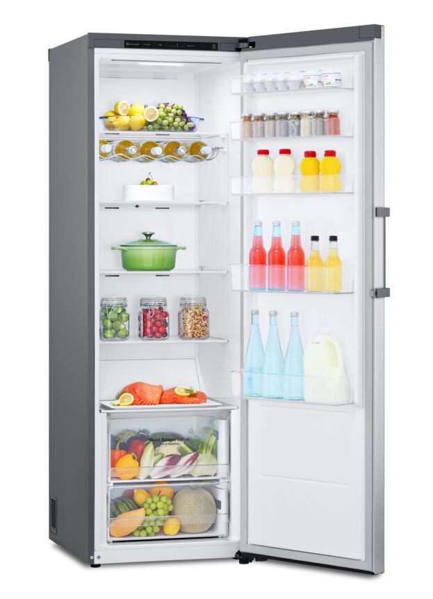 LG 23.5" 13.6 Cu. Ft. Platinum Silver Steel Counter-Depth Column Refrigerator - LRONC1404V