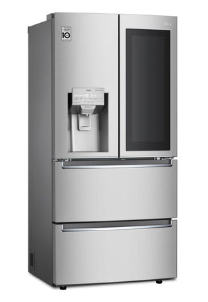 LG Réfrigérateur 18,3 pi³ avec porte à 2 battants à profondeur de comptoir 33 po acier inoxydable résistant aux taches LRMVC1803S