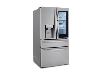 LG Réfrigérateur intelligent 22,5 pi³ avec porte à 2 battants à profondeur de comptoir InstaViewMC porte dans la porte®, Wi-Fi, et machine à glaçons Craft IceMC, 36 po acier inoxydable résistant aux taches LRMVC2306S
