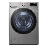 LG Graphite Steel Front Load Steam Washer with AI DD (5.2 Cu. Ft) - WM3850HVA