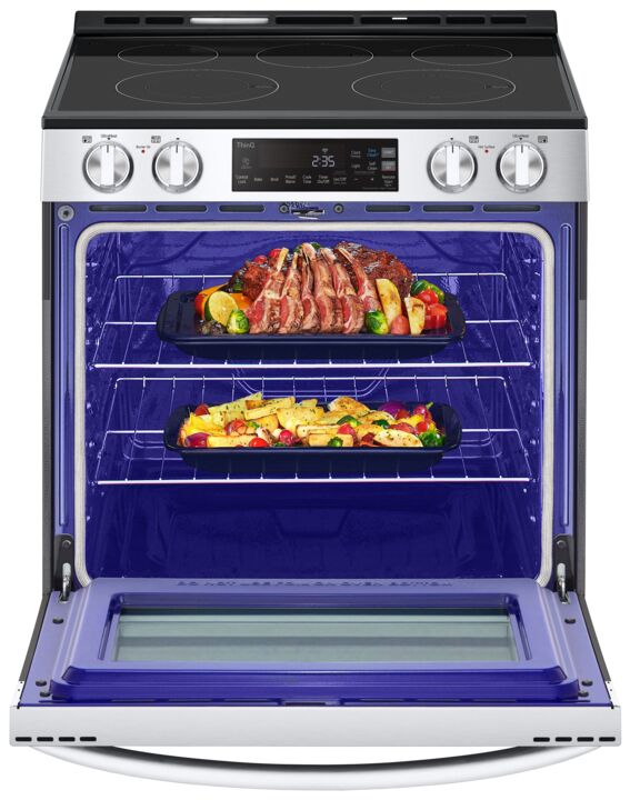 LG Smudge Resistant Stainless Steel Smart Wi-Fi Enabled Electric Slide-in Range with EasyClean® ( 6.3 cu ft.) - LSEL6331F