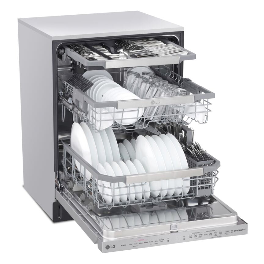 LG Smudge Resistant Stainless Steel 24" Top Control Dishwasher with QuadWash and 3rd Rack - LDP6810SS