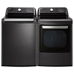 LG Black Steel Top-Load Washer (6.3 cu. ft.) & Electric Dryer (7.3 cu. ft.) - WT7900HBA/DLEX7900BE