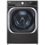 LG Black Steel Front-Load Mega Capacity Smart Wi-Fi Enabled Washer with TurboWash® (6.0 cu. ft.) - WM8900HBA