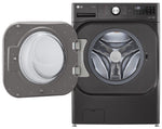 LG Black Steel Front-Load Mega Capacity Smart Wi-Fi Enabled Washer with TurboWash® (6.0 cu. ft.) - WM8900HBA