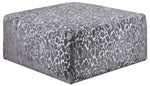Lamar-Key Ottoman - Grey
