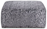 Lamar-Key Ottoman - Grey