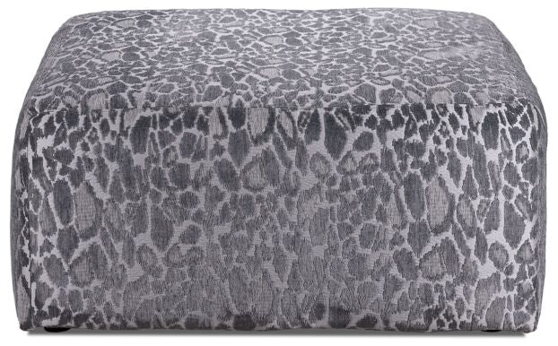 Lamar-Key Ottoman - Grey