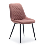 Kinsley Velvet Side Chair - Coral