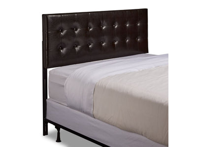 Lombardi Tête de lit double avec pattes réglables – brun