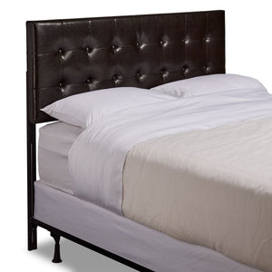 Lombardi Tête de lit très grand avec pattes réglables – brun