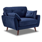 Mallory Sofa and Chair Set- Blue