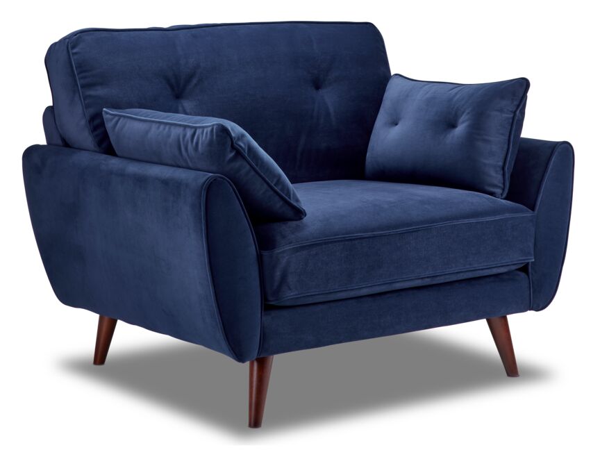 Mallory Sofa and Chair Set- Blue