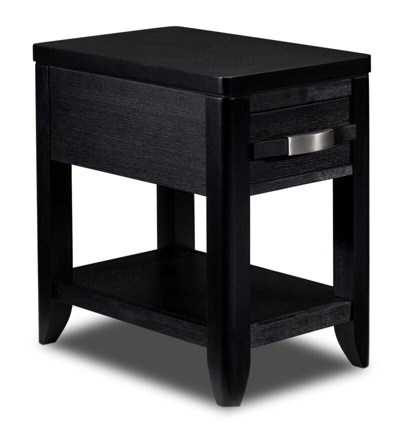Manila 24" Chairside Table - Black