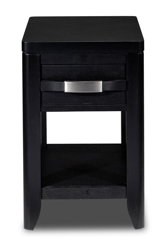 Manila 24" Chairside Table - Black
