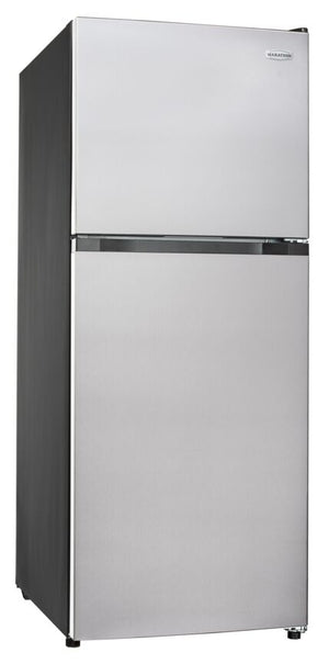 Marathon Réfrigérateur 12,1 pi³ avec congélateur en haut 23,4 po acier inoxydable MFF123SS